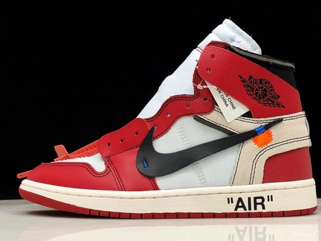 Cheap TB Air Jordan Ten Off-White Chicago AA3834-101 The 1 Retro 0707